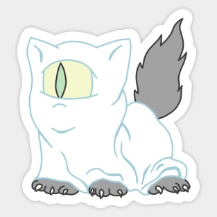 Halloween Meowclops Ghost Neopets Sticker